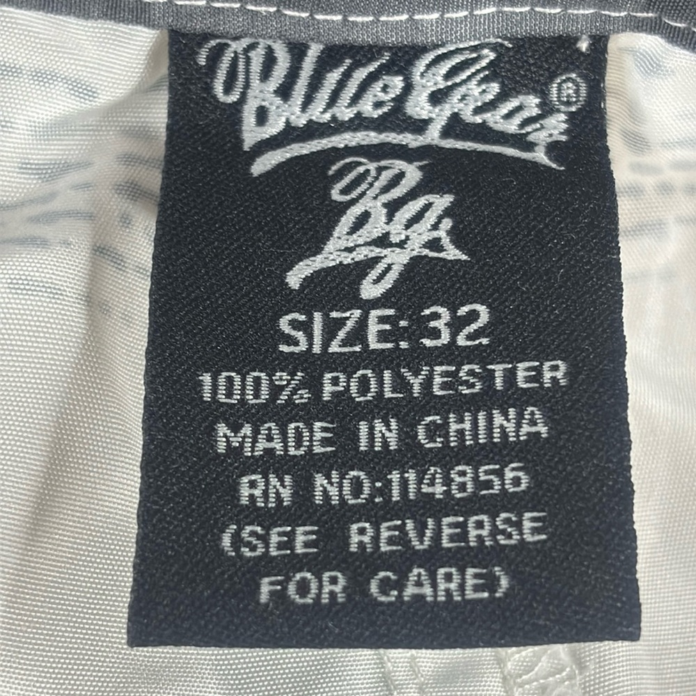 NWOT Blue Gear Mens White Blue Plaid Casual Cargo Shorts 6-Pockets Size 32 - Picture 2 of 16